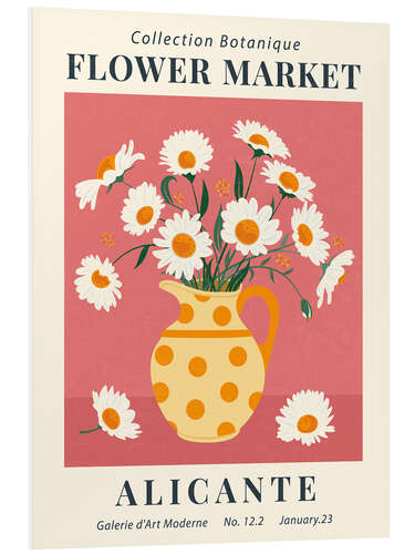 Foam board print Flower Market Alicante