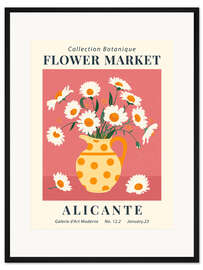 Gerahmter Kunstdruck Flower Market Alicante