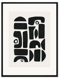 Gerahmter Kunstdruck Sculptural II