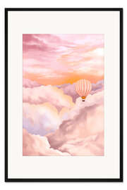 Gerahmter Kunstdruck In den Wolken