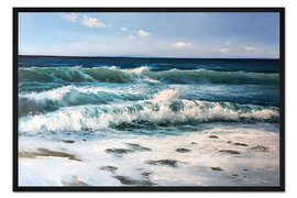 Gerahmter Kunstdruck Sommerliche Meereslandschaft