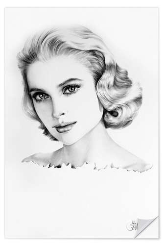 Sticker mural Grace Kelly III