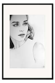 Gerahmter Kunstdruck Emilia Clarke II