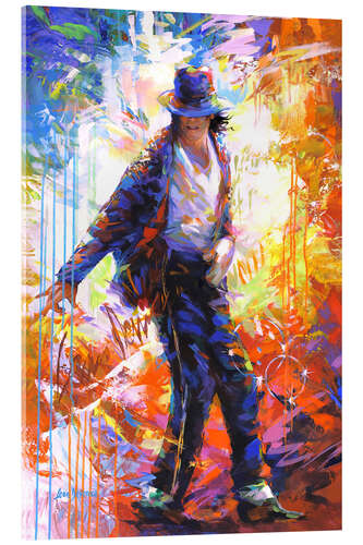 Acrylglasbild Michael Jackson, modernes Porträt