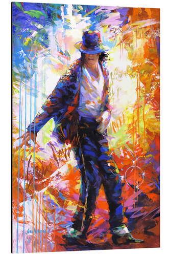 Aluminiumsbilde Michael Jackson, Modern Portrait