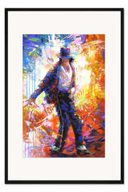 Gerahmter Kunstdruck Michael Jackson, modernes Porträt