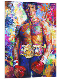 Foam board print Silvester Stallone, Modern Portrait