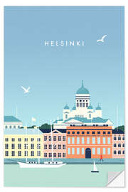 Sticker mural Illustration of Helsinki