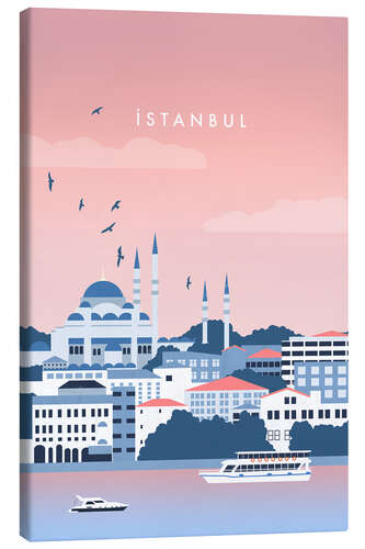 Leinwandbild Istanbul Illustration