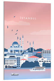 Tableau en plexi-alu Illustration of Istanbul