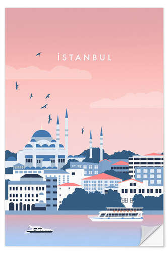 Sticker mural Illustration of Istanbul