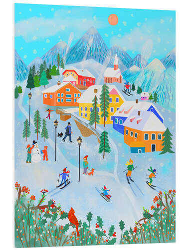 Foam board print Winter Wonderland  in the Alps