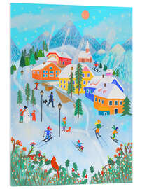 Tableau en plexi-alu Winter Wonderland  in the Alps