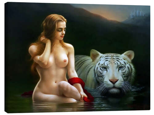 Tableau sur toile Tiger Goddess