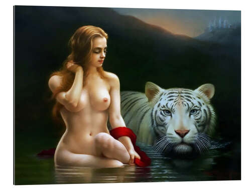 Tableau en plexi-alu Tiger Goddess