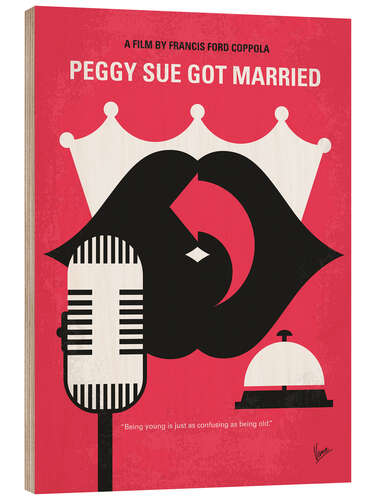 Wood print Peggy Sue Got Married