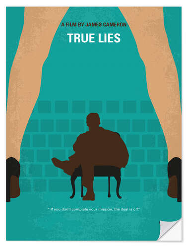 Selvklebende plakat True Lies