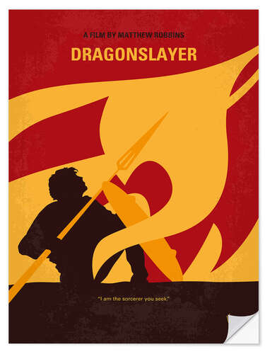 Selvklebende plakat Dragonslayer