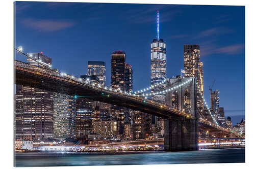 Gallery Print Brooklyn Bridge bei Nacht