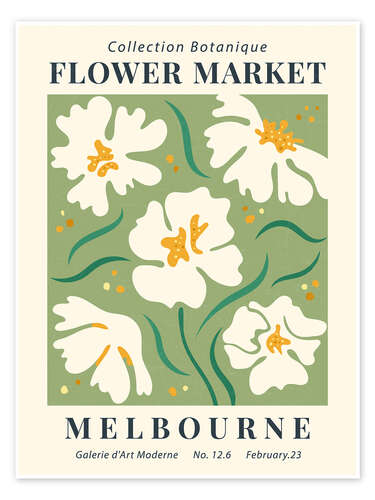 Poster Flower Market Melbourne