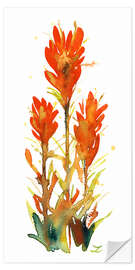 Wall sticker Indian Paintbrush Flower II