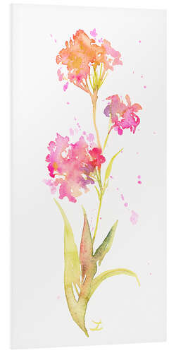 Tableau en PVC Pink Wildflower