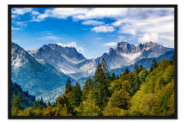 Gerahmter Kunstdruck Allgäuer Berge