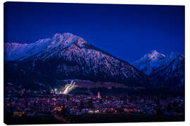 Leinwandbild Oberstdorf, Lichter der Stadt