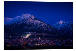 Tableau en PVC Oberstdorf City Lights