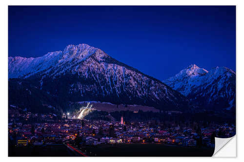 Vinilo para la pared Oberstdorf City Lights