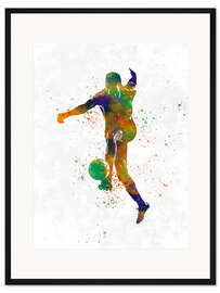 Gerahmter Kunstdruck Fußballspieler XXXI