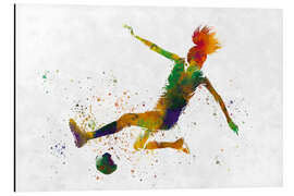 Tableau en aluminium Soccer Player XXXII