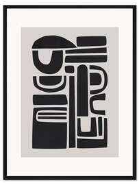 Gerahmter Kunstdruck Sculptural III