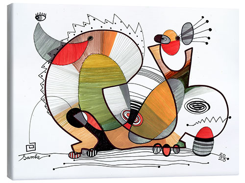 Canvas print Solo for Little Dinosaur