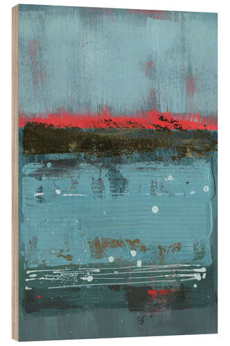 Hout print Reflection on the Water