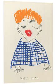 Tableau en PVC Portrait With Orange Hair