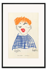 Gerahmter Kunstdruck Portrait With Orange Hair