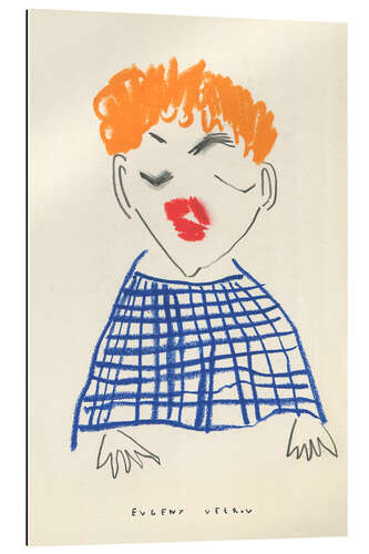 Stampa su plexi-alluminio Portrait With Orange Hair