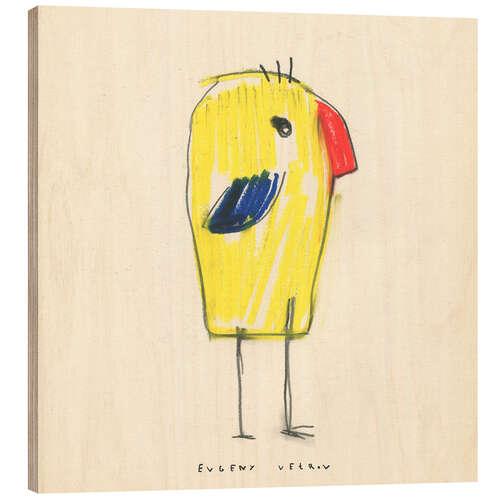Wood print Parrot
