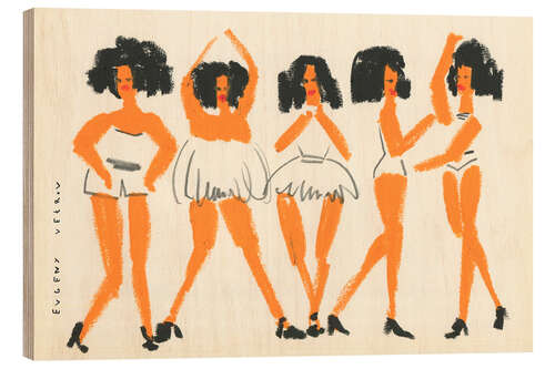 Cuadro de madera Dancing Girls