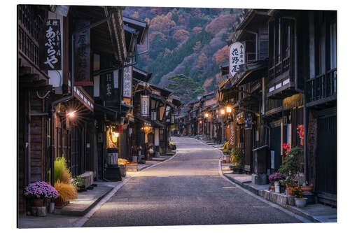 Aluminium print Historic Old Town of Narai Juku, Japan