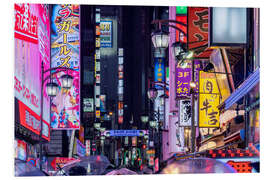 Foam board print Colourful Neon Signs, Tokyo