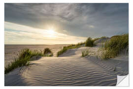 Vinilo para la pared Sunset on the Dune Beach