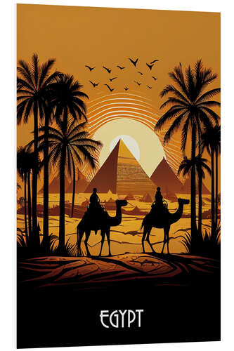 Tableau en PVC Travel to Egypt