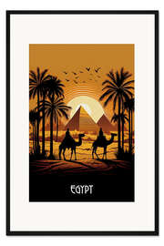 Gerahmter Kunstdruck Reiseplakat Ägypten
