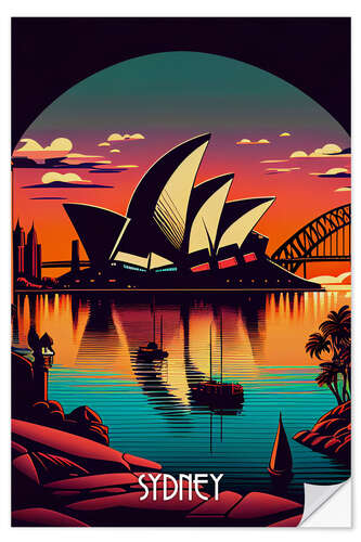 Vinilo para la pared Travel to Sydney