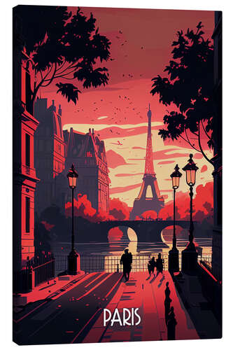 Canvas print Travel to Paris