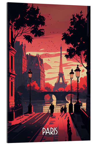 Tableau en plexi-alu Travel to Paris