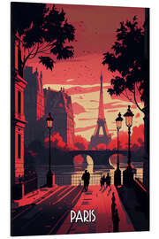 Magnettafel Reiseplakat Paris