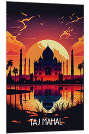 Print på skumplade Travel to Taj Mahal